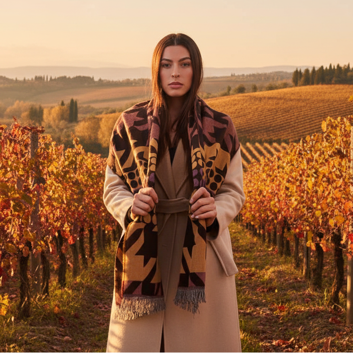 Stola Patchwork Vigneto