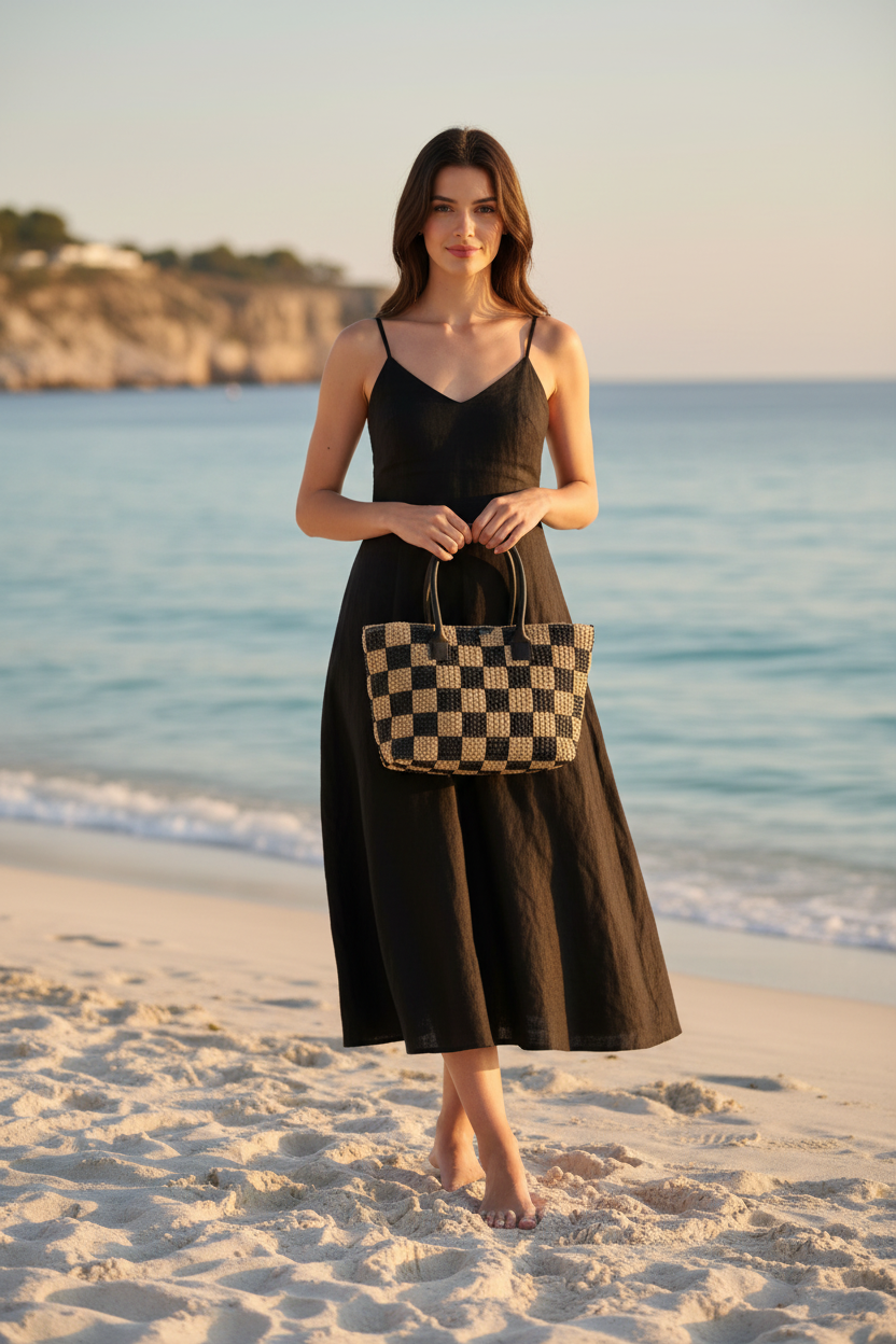 Tote Scacchi con Modella